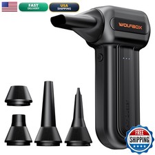 WOLFBOX MF60 Compressed Air Duster, 3-Speed Adjustable, Electric, Cordless