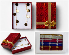 72 Pack Jewelry Necklace Box Necklace Gift Packaging Boxes ~ 5 Different Colors
