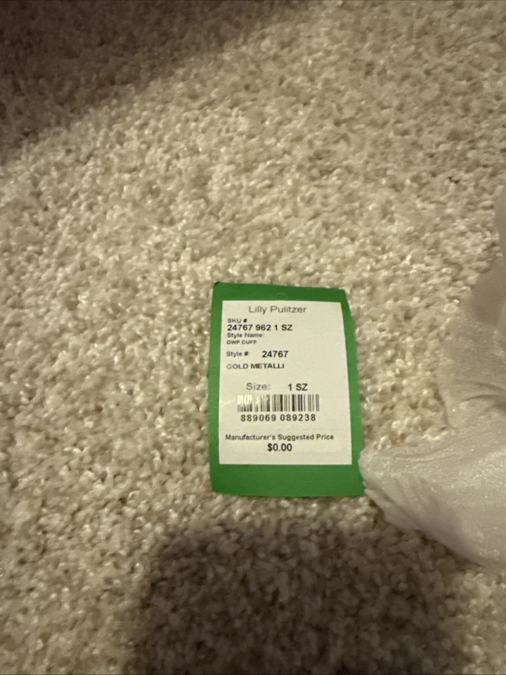 全新 包装 Lilly Pulitzer 海星袖口支架 金色 — 第 4/4 张图片