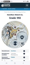 Hamilton 992 16s 21J Full Hunter Gold Filled Pocket Watch 1910 Serial 786255