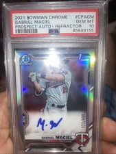 2021 Bowman Chrome - Prospect Autographs Gabriel Maciel #CPA-GM Refractor...