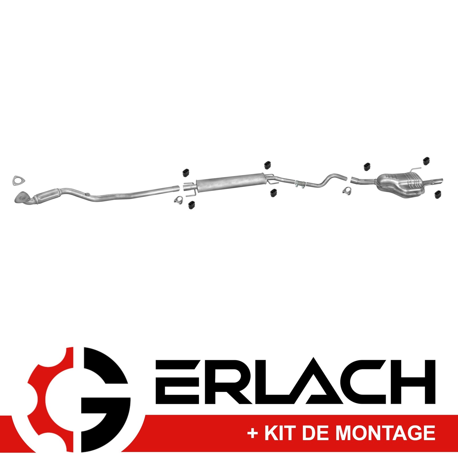 Silencieux echappement Opel Astra G 1.6 piece type 3551 acier