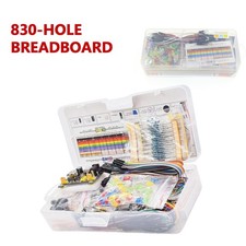 830Pcs DIY Electronic Starter Kit for Arduino UNO R3 with Breadboard Component