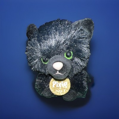 Gund Justice Pixie Black Mini Kitten Stuffed Animal Plush 5.5  so soft