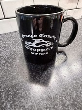 Tasse à café Orange County Choppers New York noire pour moto