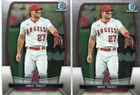2023 Bowman Chrome #89 - Mike Trout (TWO CARDS)