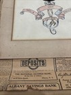 Antique Hand-Painted Tyler Family Coat of Arms Heraldic Crest Framed c. 1900 — photo 3
