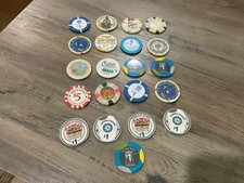 Lot Of 21 Casino Gaming Chips - Vegas, Black Hawk and More.