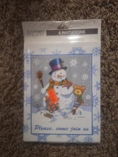 8 Pack Of Christmas Cards  Invitations With Envelopes Brand New