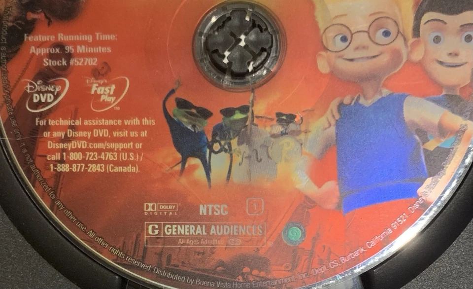 RARE! Walt Disney’s Pictures Meet The Robinsons (DVD Movie, 2007) GOOD Condition - Image 4 of 4