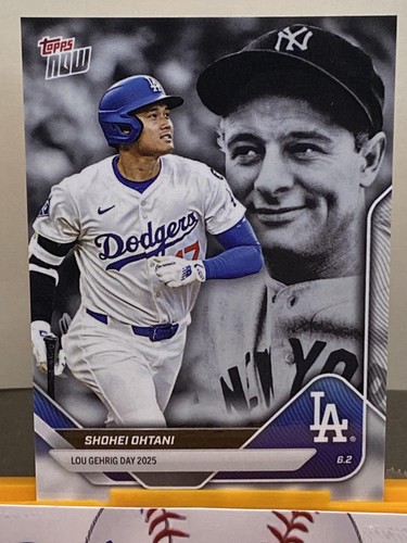 2025 Topps Now Lou Gehrig Day #LGD-SO Shohei Ohtani Dodgers