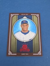 2005 Donruss Diamond Kings Framed Red #56 Sammy Sosa Cubs BASEBALL Card 2I