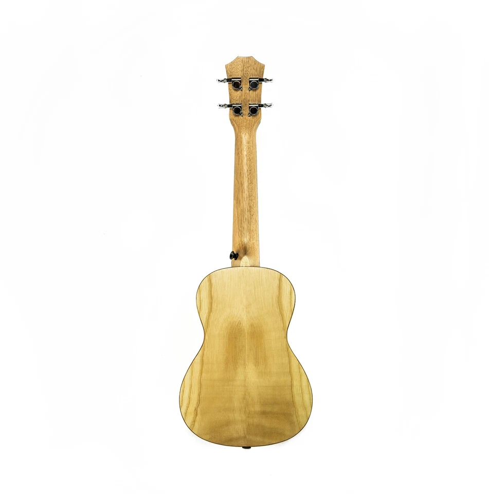 Ukelele de concierto Barcelona de madera maciza de fresno con bolsa de concierto Foto 3 de 4