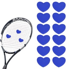 Tennis Dampener, Heart Silicone Tennis Racket Dampeners 12 Pcs Blue