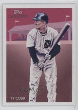 2010 National Chicle Black Umbrella Logo Back 7/25 Ty Cobb by Dave Hobrecht 4f5