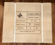 90 Mesh 20" x 24" Silk Screen Printing Frames Aluminum 6 Pack Art Supplies