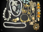 15pcs Repair Job Lot Designer Rhinestone Costume Jewelry Trifarir Boucher Coro