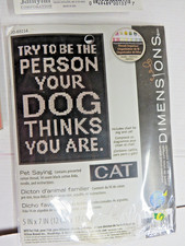 Dimensions Pet Saying Dog / Cat Mini Counted Cross Stitch Kit 70-65114