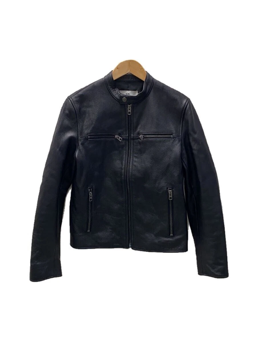 GIACCA COACH RIDERS SINGLE RIDER XS PELLE DI MUCCA NERA F86594