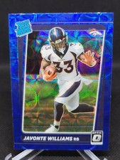2021 Panini Donruss Optic BLUE SCOPE Javonte Williams RC 215 Broncos Cowboys