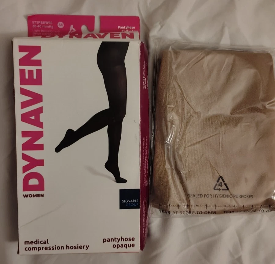 Dynaven Medical Compression Pantyhose 20-30 30-40 mmHg Stockings New Sealed - Image 1 of 1