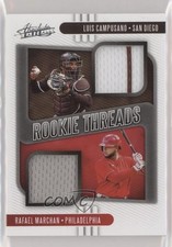 2021 Panini Absolute Rookie Threads Duals Luis Campusano Rafael Marchan 2u3