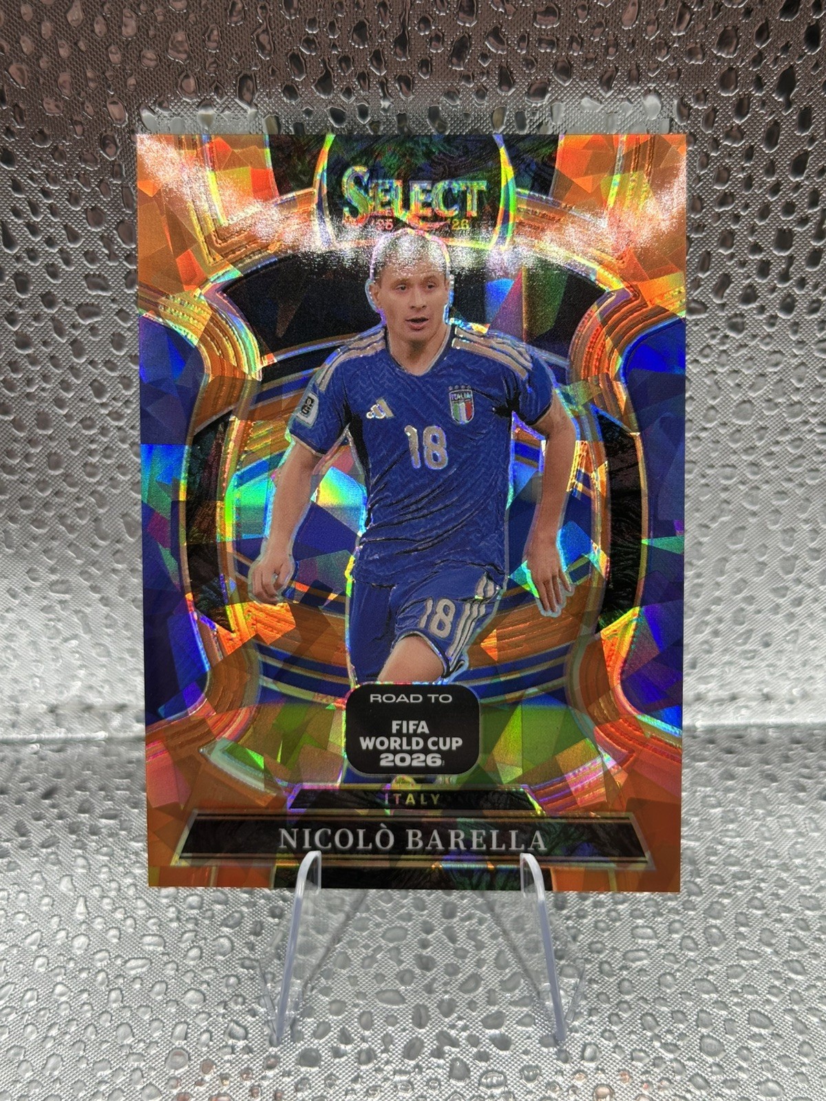 2025-26 Panini Select World Cup Nicolo Barella #29 Orange Ice  Prizm /749