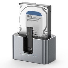 Dual Bay Hard Drive Docking Station with Offline Cloning, SATA to NVMe Cloner...