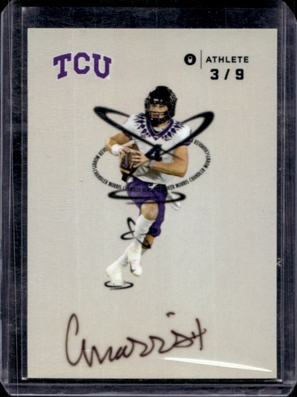 2023 ONIT Athlete TCU Whiteout Chandler Morris Autograph Auto #3/9