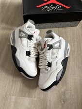 Jordan 4 Retro Bianco Cemento Taglia UK 8.5 | Nuovo provato una volta