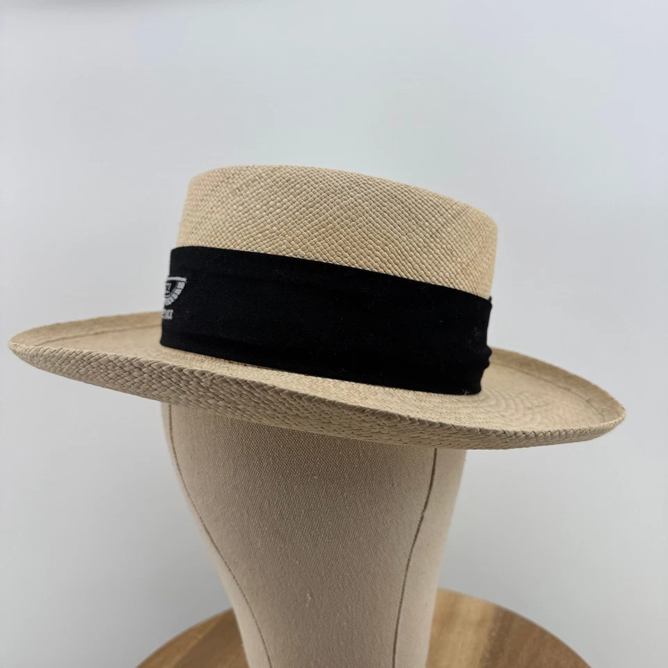 Sombrero de Paja Pebble Beach Concours d'Elegance Banda Talla Pequeña Escala Panamá Foto 3 de 4