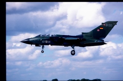 BD277 ORIGINAL K64 AIRCRAFT SLIDE: German AF Panavia Tornado 43+01/G-20 TTTE