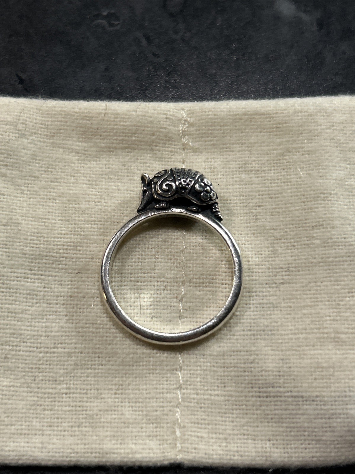 James Avery Armadillo Stackable Ring (RETIRED) St… - image 2