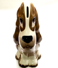 Vintage Szeiler Studio Large Sad Sam Basset Hound Dog Ceramic Money Box 23cm