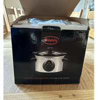 Swan SF17010NAIS 1.5L Stainless Steel Slow Cooker Silver Keep Warm