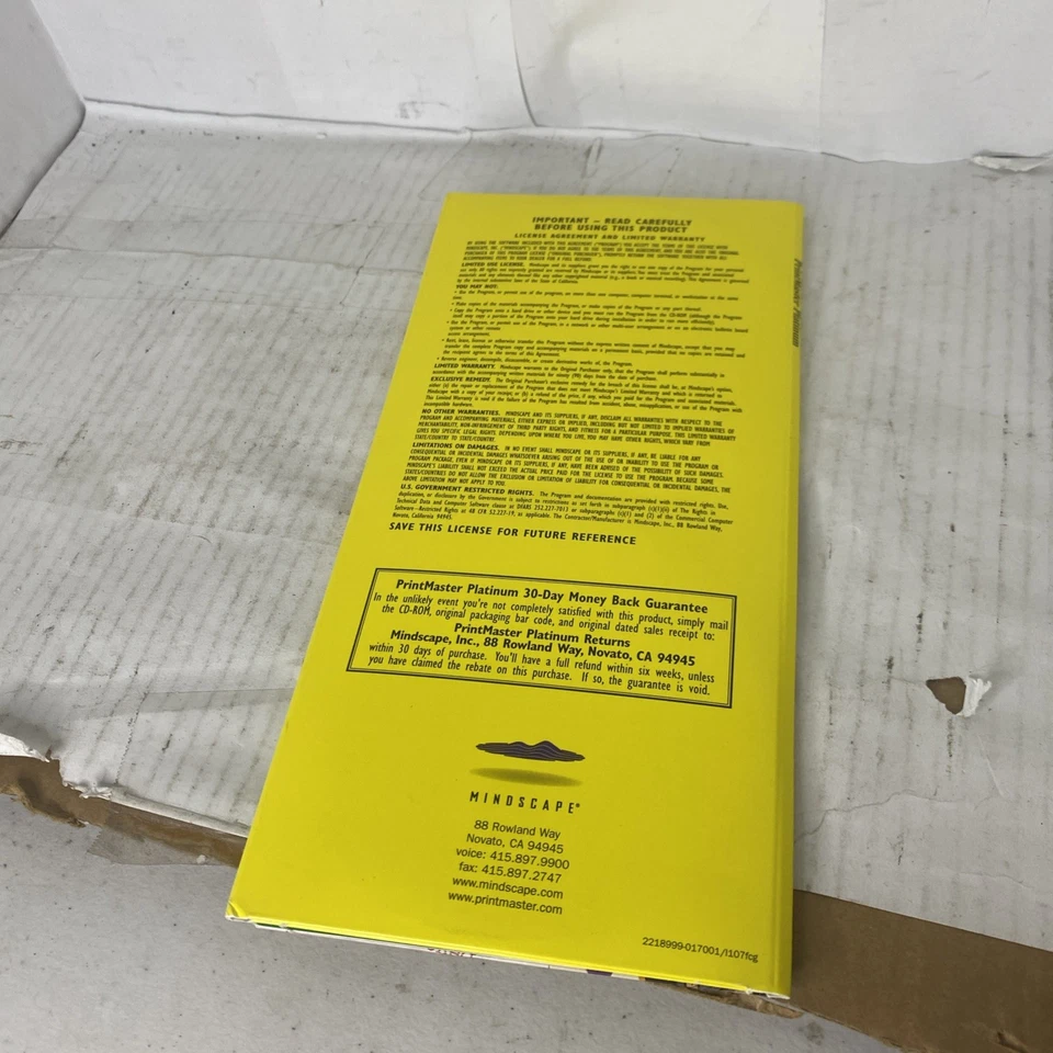 PrintMaster Platinum Program 6-CD Set Templates, Graphics & Tools Mindscape - Image 4 of 4