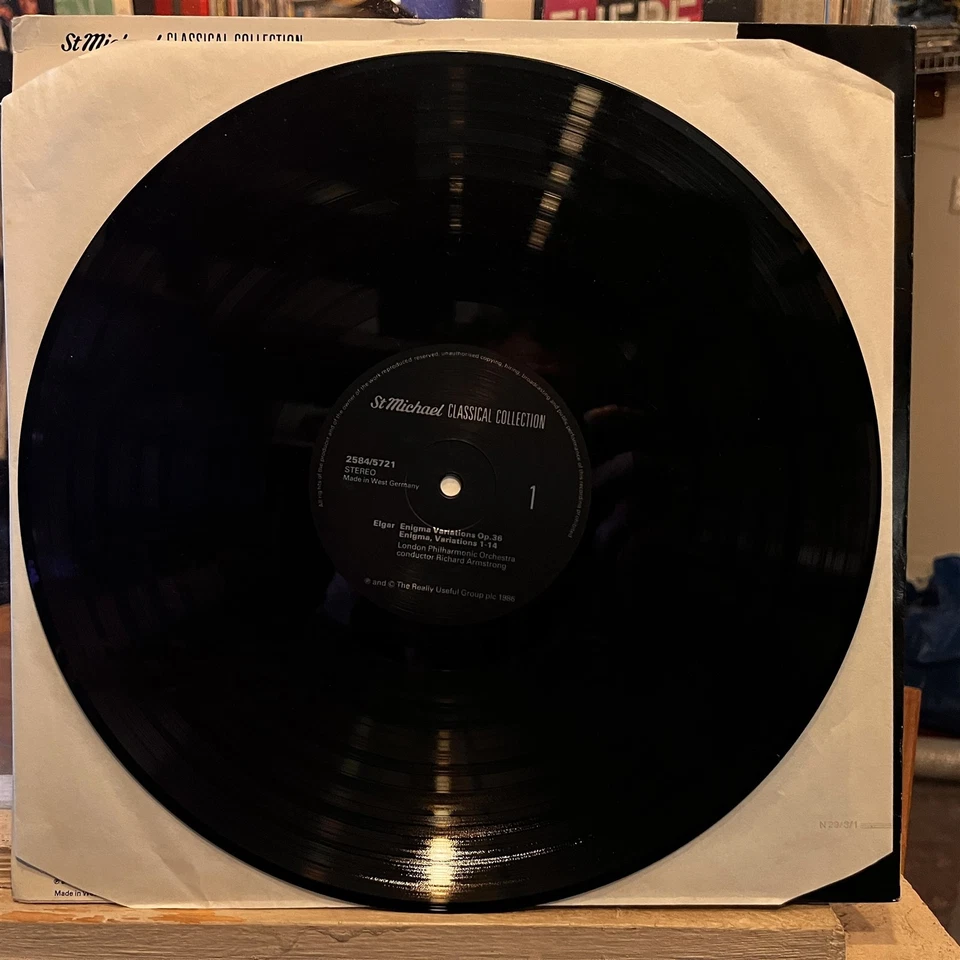 [CLASSICAL]~EXC LP~ELGAR~RICHARD ARMSTRONG~Elgar Enigma Variations~{1986]~UK IMP - Image 3 of 4