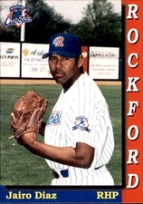 1996 Rockford Cubs Team Issue #6 Jairo Diaz Venezuela VZ - NM Baseball Card