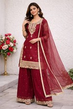 Salwar Kameez Pakistani Indian Wedding Party Wear Dress Bollywood Plazzo Suit