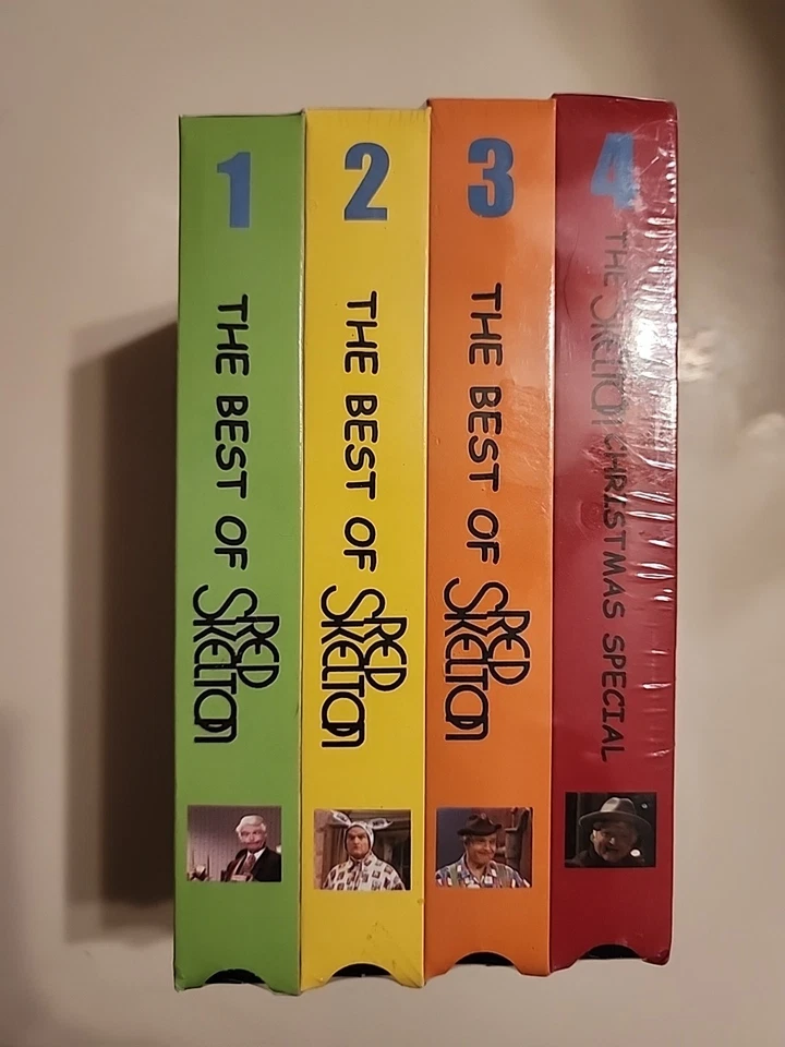 NEW! SEALED! THE BEST OF RED SKELTON 4 VHS TAPES Set Vtg Comedy - Image 4 of 4