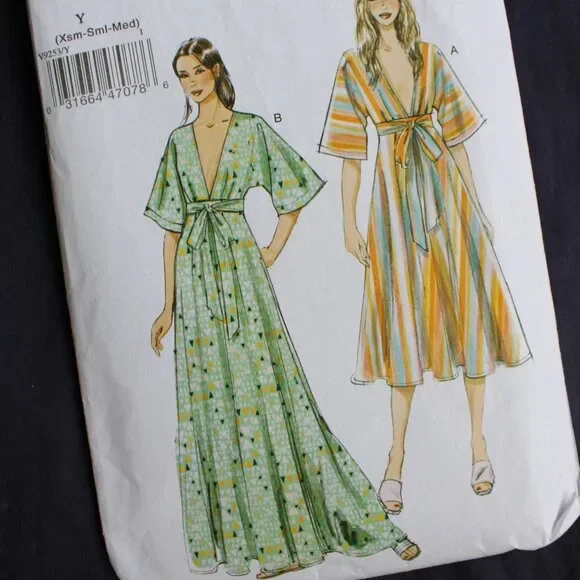 Raro Vestido Maxi Bordado Crochet Lino Vintage Personalizado Caftán Kimono Foto 2 de 4