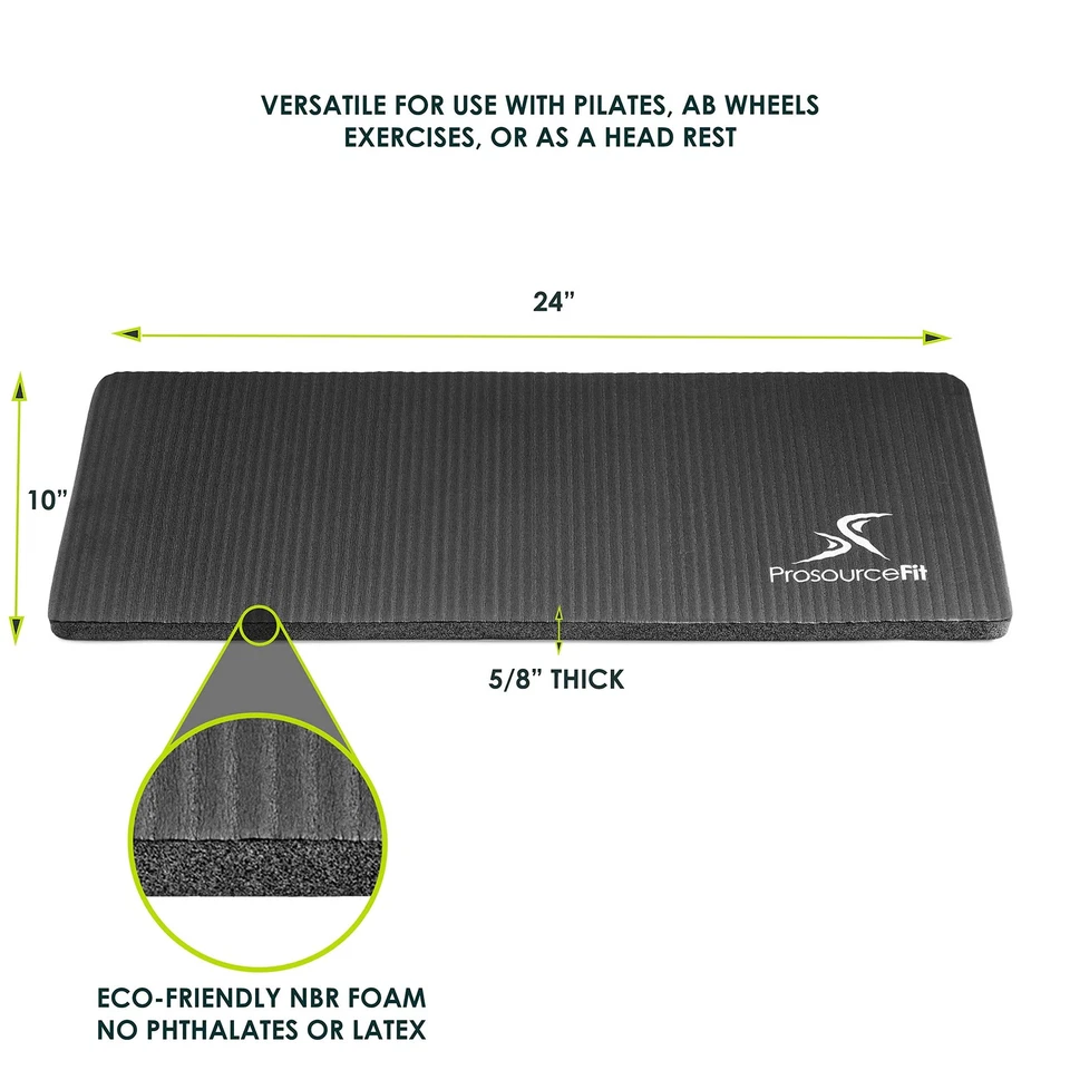 Rodillera y cojín para codo de yoga extra grueso de 15 mm (5/8”) se adapta a alfombrillas estándar para... Foto 2 de 4