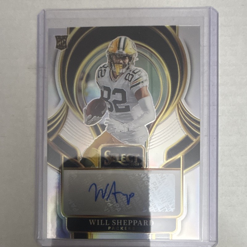 2025 Panini Select Signatures Prizm Auto Will Sheppard Packers #SIP-WSD