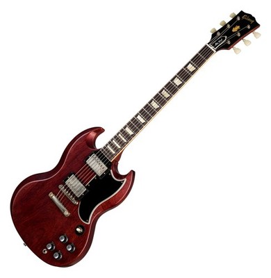 Gibson 1961 Les Paul SG Standard Reissue Stop Bar Cherry Red Custom Shop Koffer