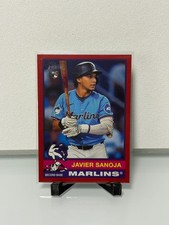 2025 Topps Heritage - Javier Sanoja #167 Red Border (RC)