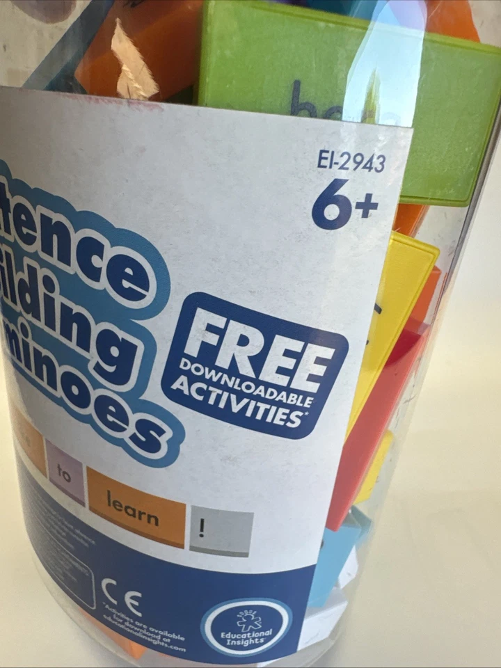 Educational Insights Sentence Building 多米诺骨牌 6 岁以上 228 字和标点符号 — 第 4/4 张图片