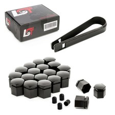 20x Abdeckkappen Radschraubenkappen Radschrauben Set schwarz 17 mm für OPEL