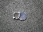 Small Engagement Ring Plain Disc Vtg Sterling Silver Bracelet Charm Pendant 1.3g