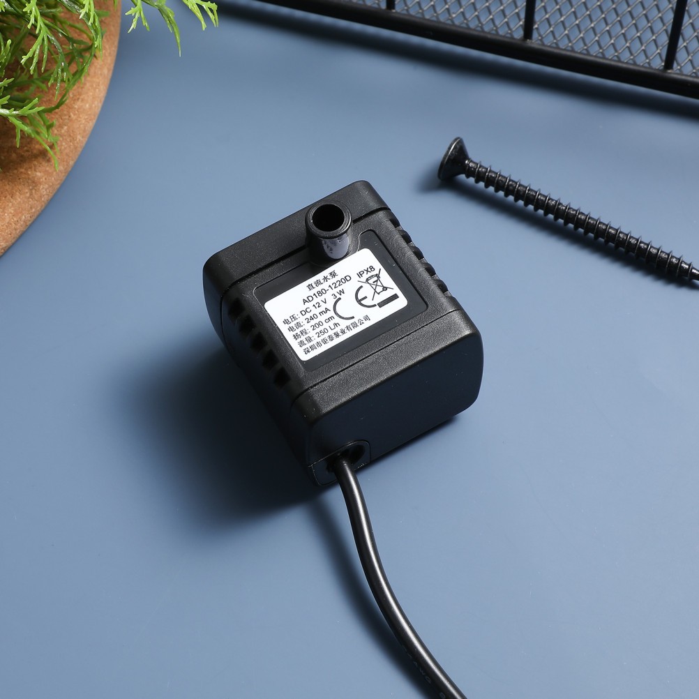 12 V250L/H Small Submersible Water Pump Aquarium Mini Fish Tank Oxygen