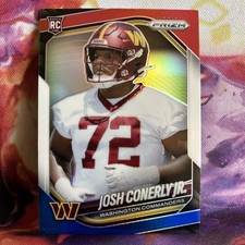 2025 Panini Prizm - Rookies Josh Conerly Jr. #382 Red White & Blue Prizm (RC)